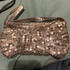 mini sparkly bow mini bag.